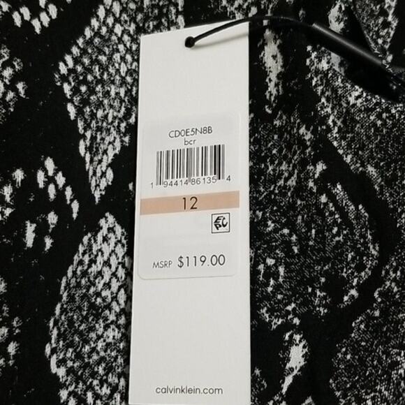 NWT Calvin Klein Python Dress - Picture 5 of 6